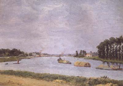 Francisco Oller y Cestero Banks of the Seine (mk06) oil painting image